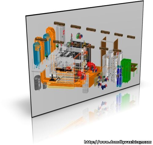 Пример котельной в 3 D