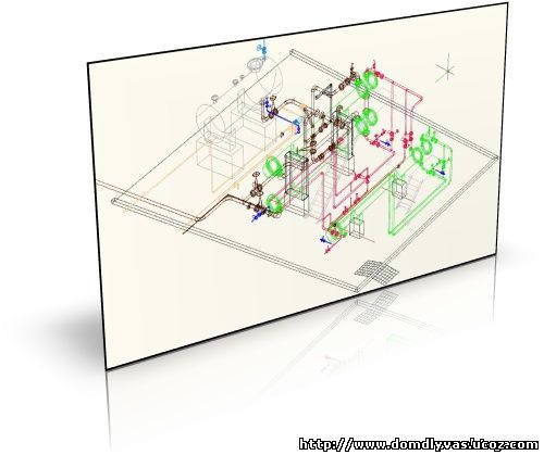 3D чертеж трубопроводов и обвязки